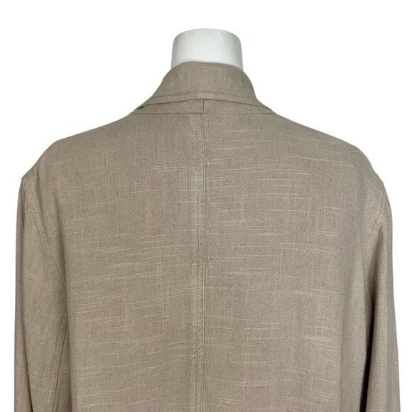 Free People We The Free Beckett Boyfriend Blazer S Cream Linen Blend Relaxed Fit - Picture 8 of 12